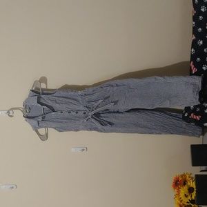 Blue and white jumper